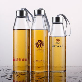 禮品玻璃杯經(jīng)典蓋水杯 可印制印制logo 透明隔熱水杯男女便攜杯水晶玻璃杯